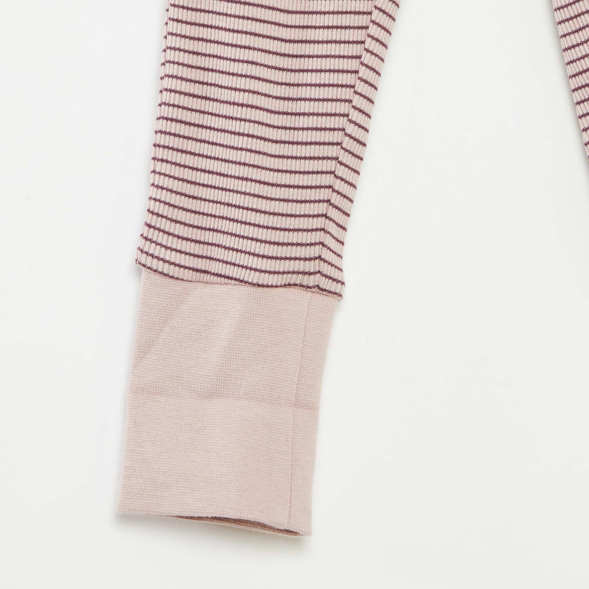 Striped T-shirt and trousers pyjama set - 2-piece set PURPLE