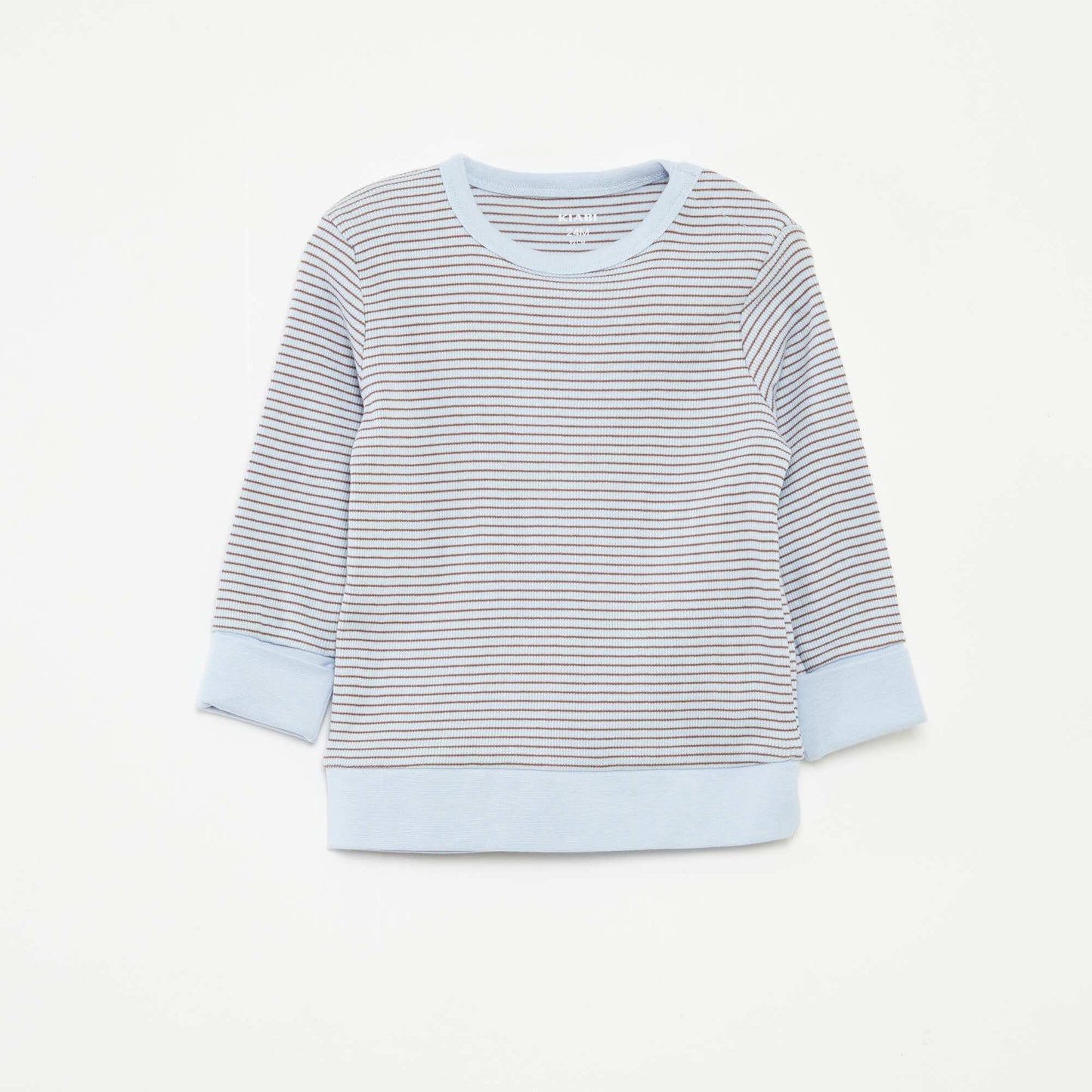 Striped T-shirt and trousers pyjama set - 2-piece set BLUE