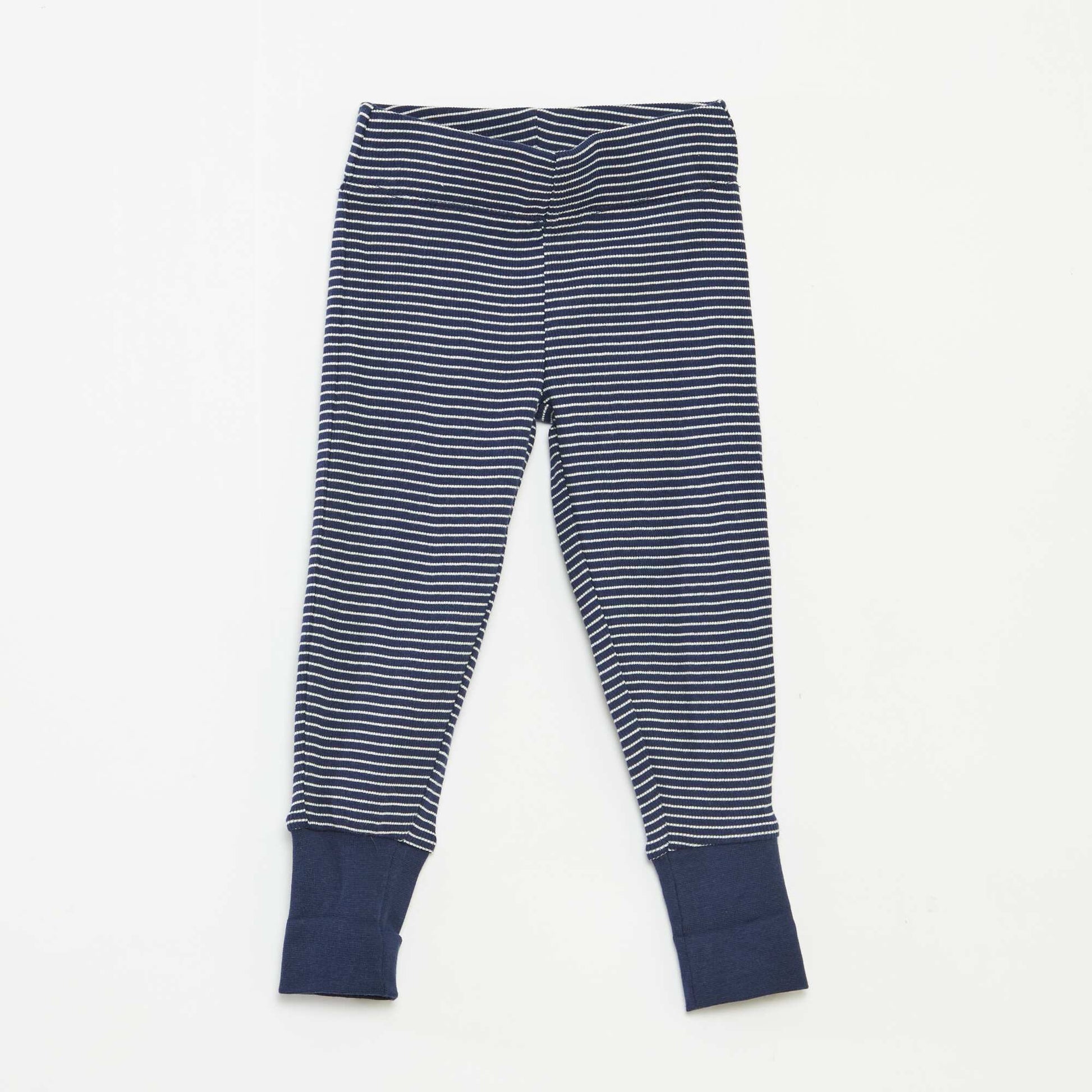Striped T-shirt and trousers pyjama set - 2-piece set BLUE