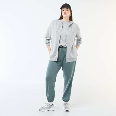 French terry sports joggers GREEN