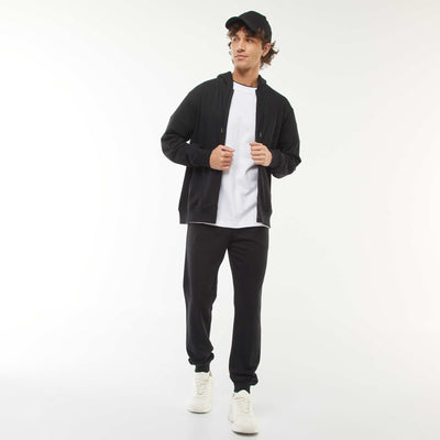 Lightweight plain joggers BLACK