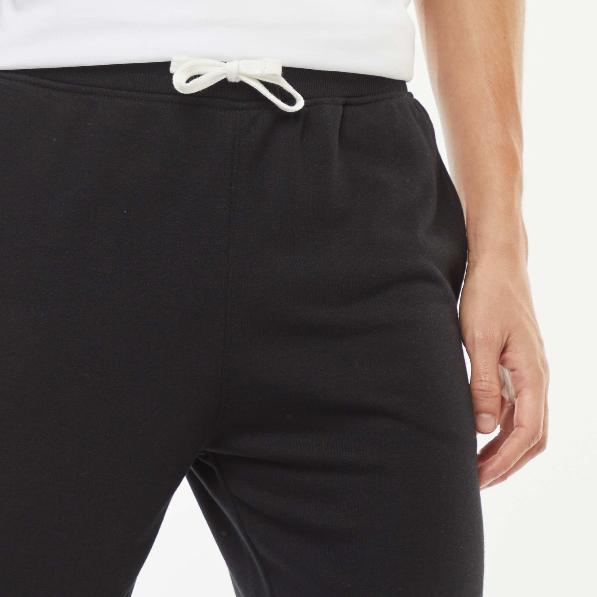 Lightweight plain joggers BLACK