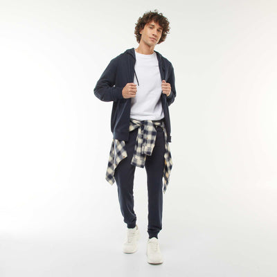 Lightweight plain joggers BLUE