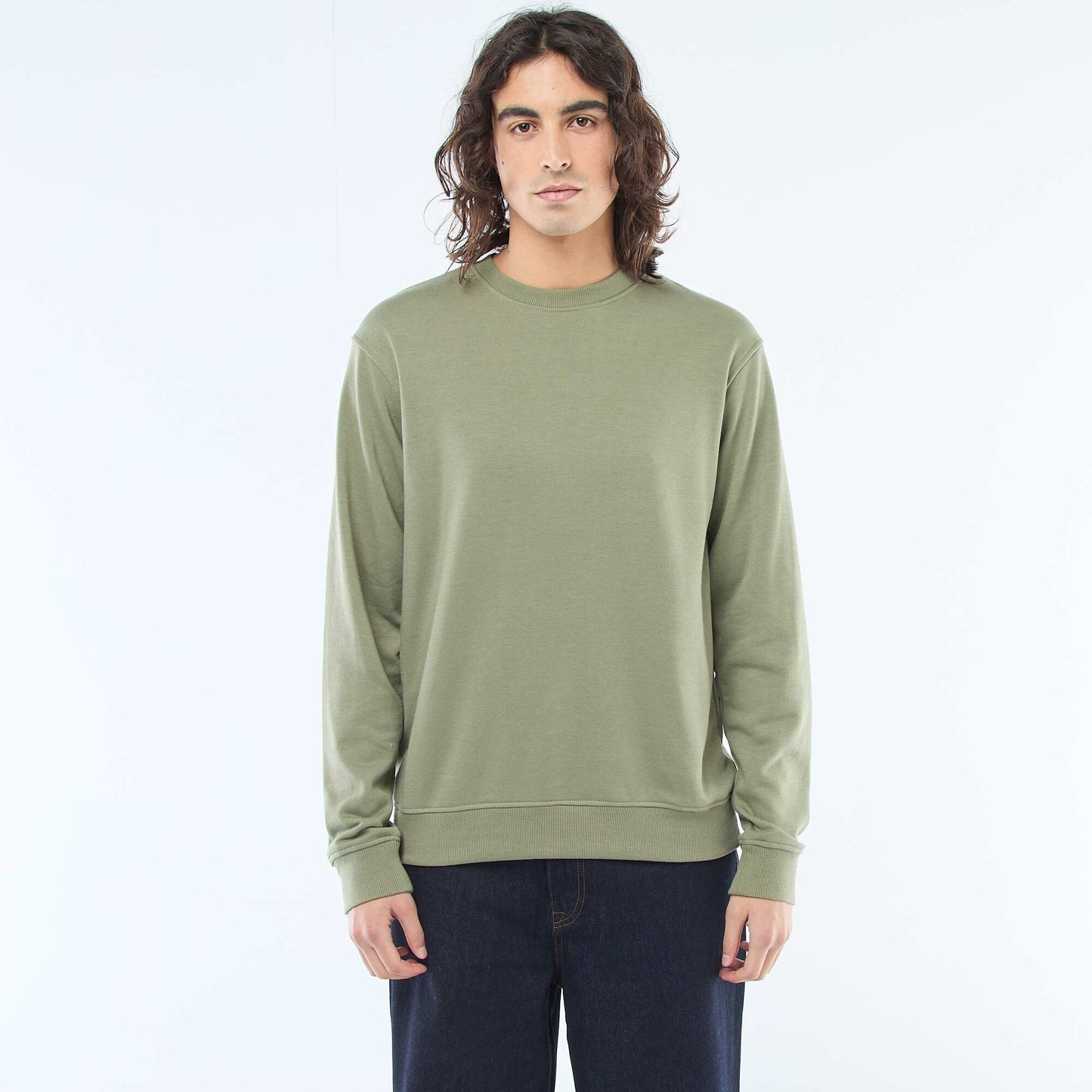 Plain lightweight sweatshirt GREEN