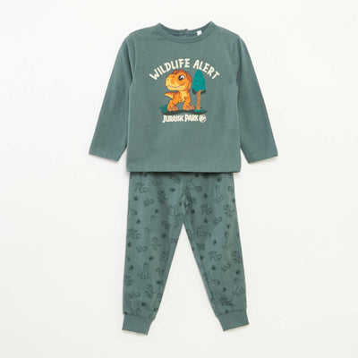 Jurassic Park T-shirt and trousers pyjama set - 2-piece set GREEN