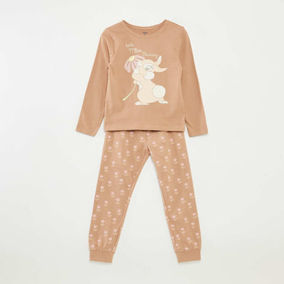 Disney Bambi long pyjamas - 2-piece set BEIGE