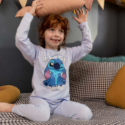 Disney Stitch T-shirt and trousers pyjama set BLUE
