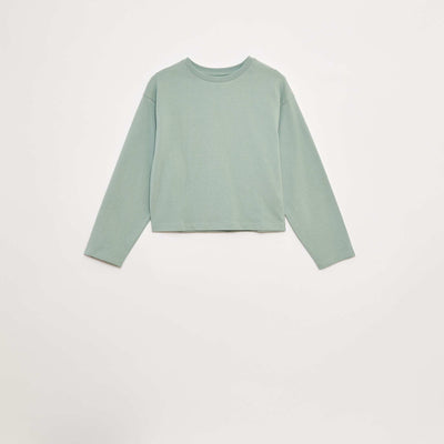 Long-sleeved jersey T-shirt GREEN