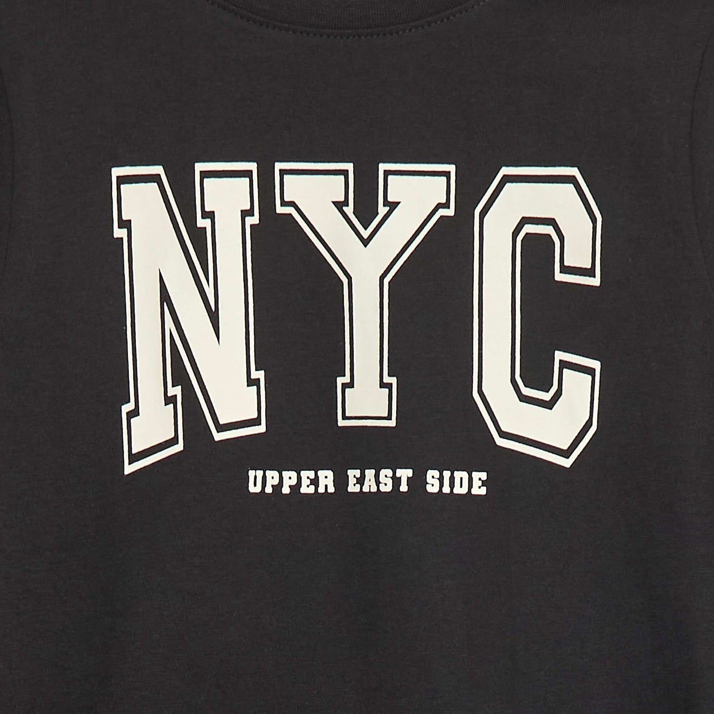 Long-sleeved T-shirt with cute print BLACK