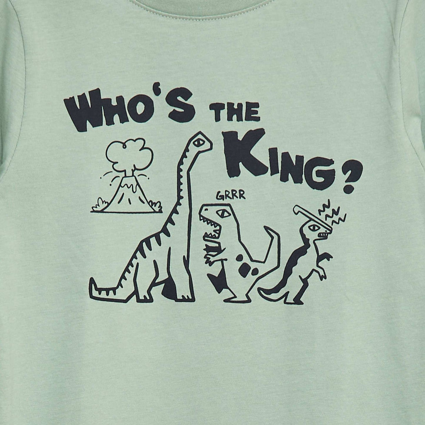 Long-sleeved T-shirt with cute print GREEN