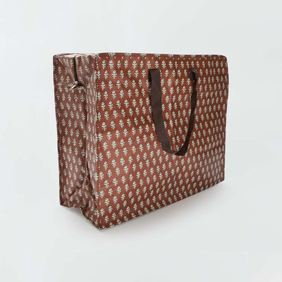 Printed Storage Bag BROWN
