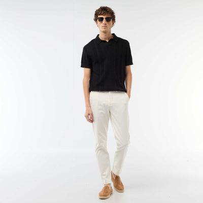 Twill Chino Trousers WHITE