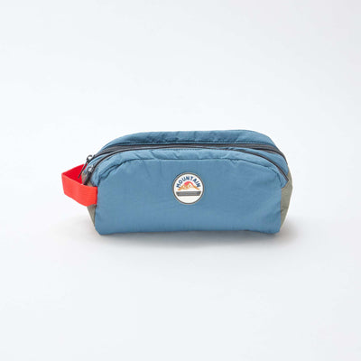 Color Block Double Compartment Pencil Case BLUE