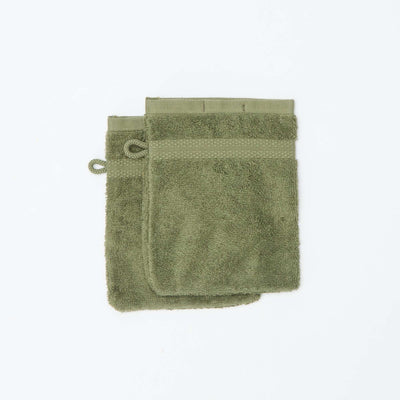 2-Pack Washcloths - Kiabi Home GREEN