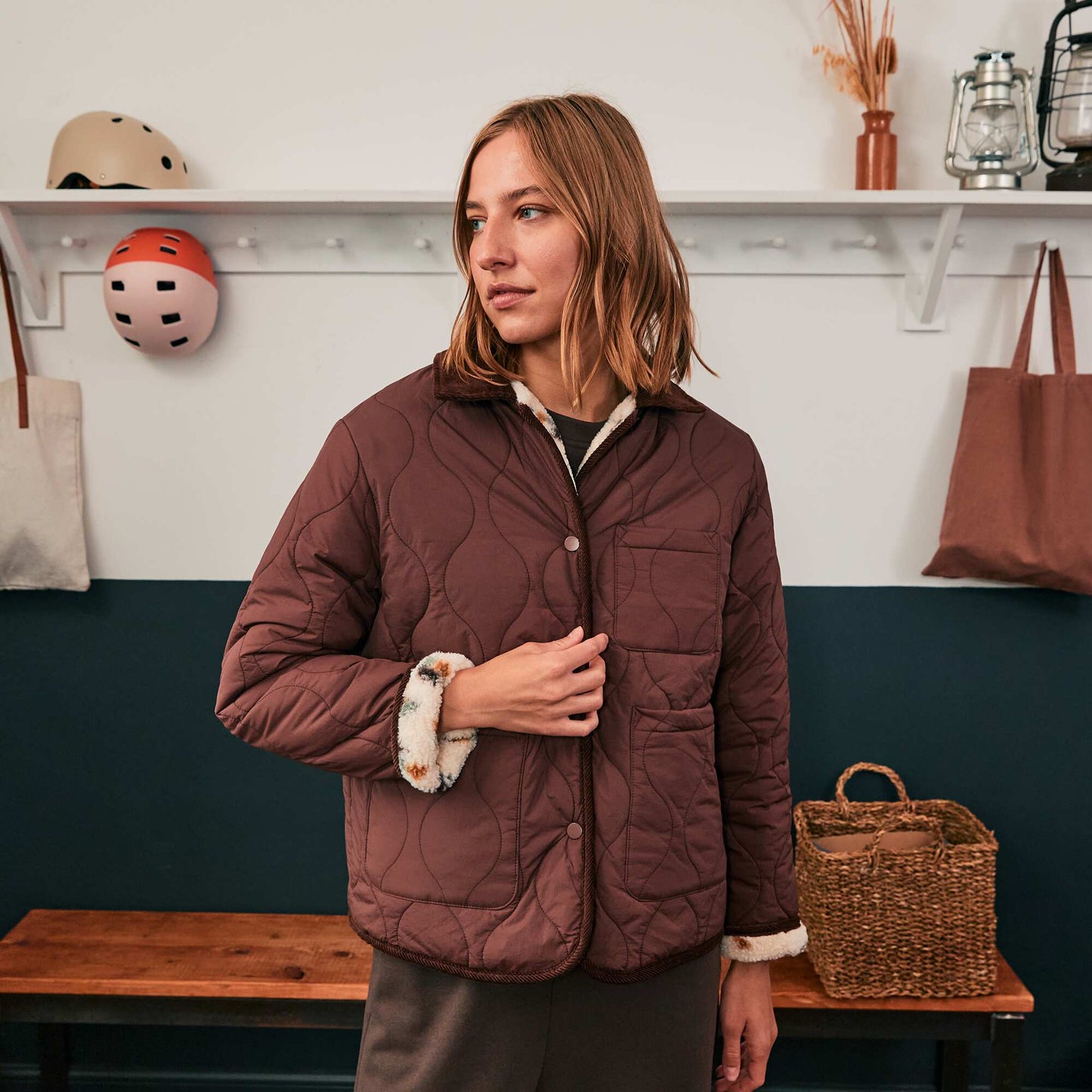 Warm Reversible Jacket RED