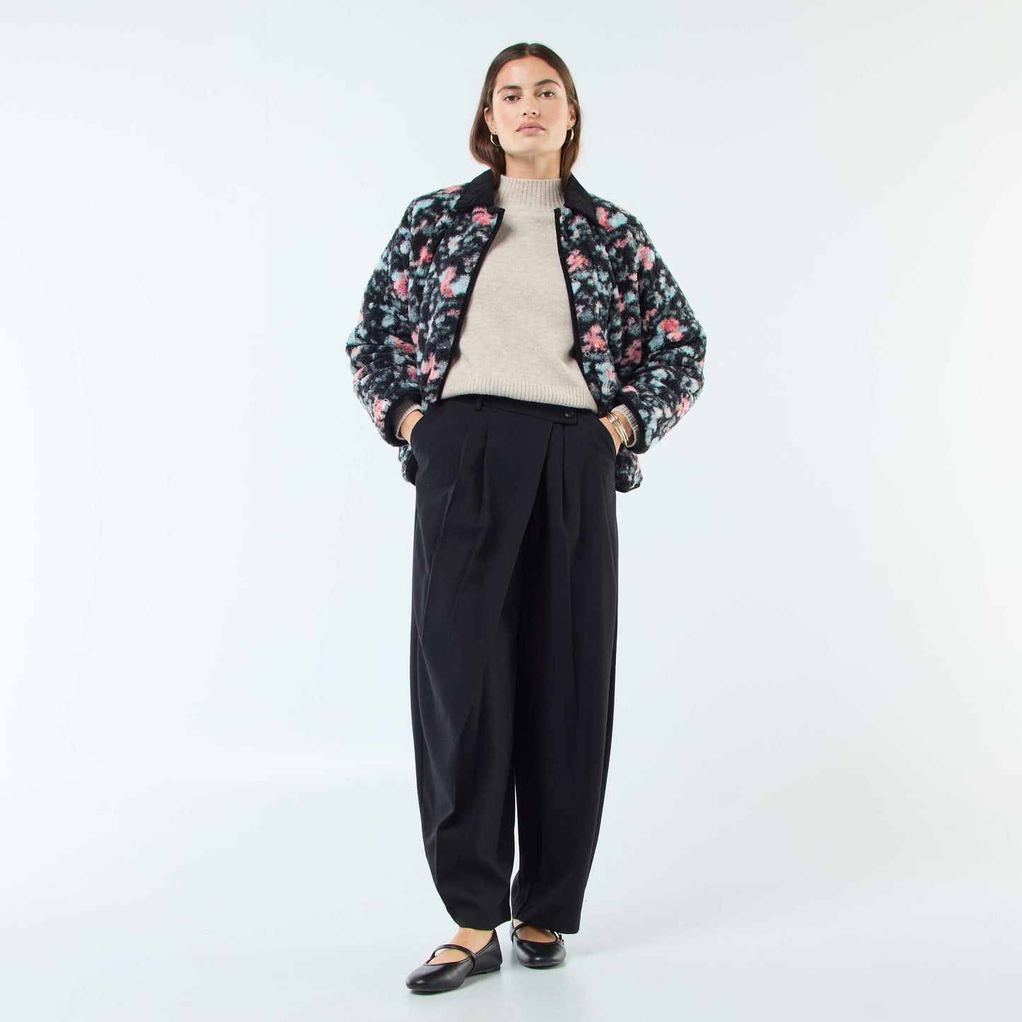Warm Reversible Jacket KHAKI