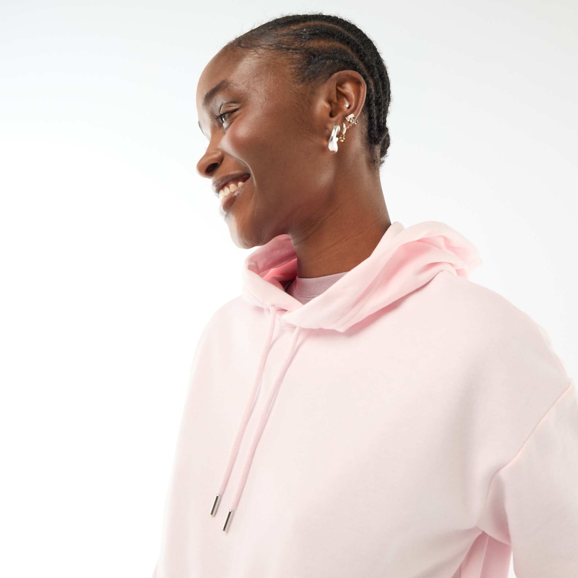 Plain Cotton Hoodie PINK
