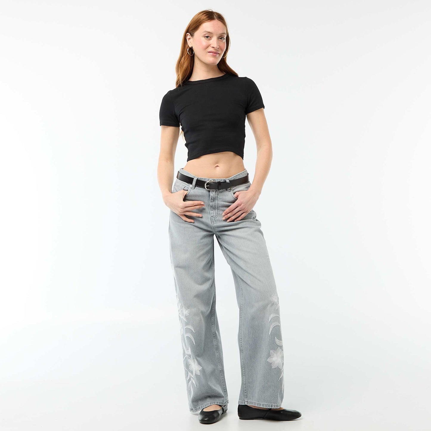 Essential Crop Top Tee BLACK
