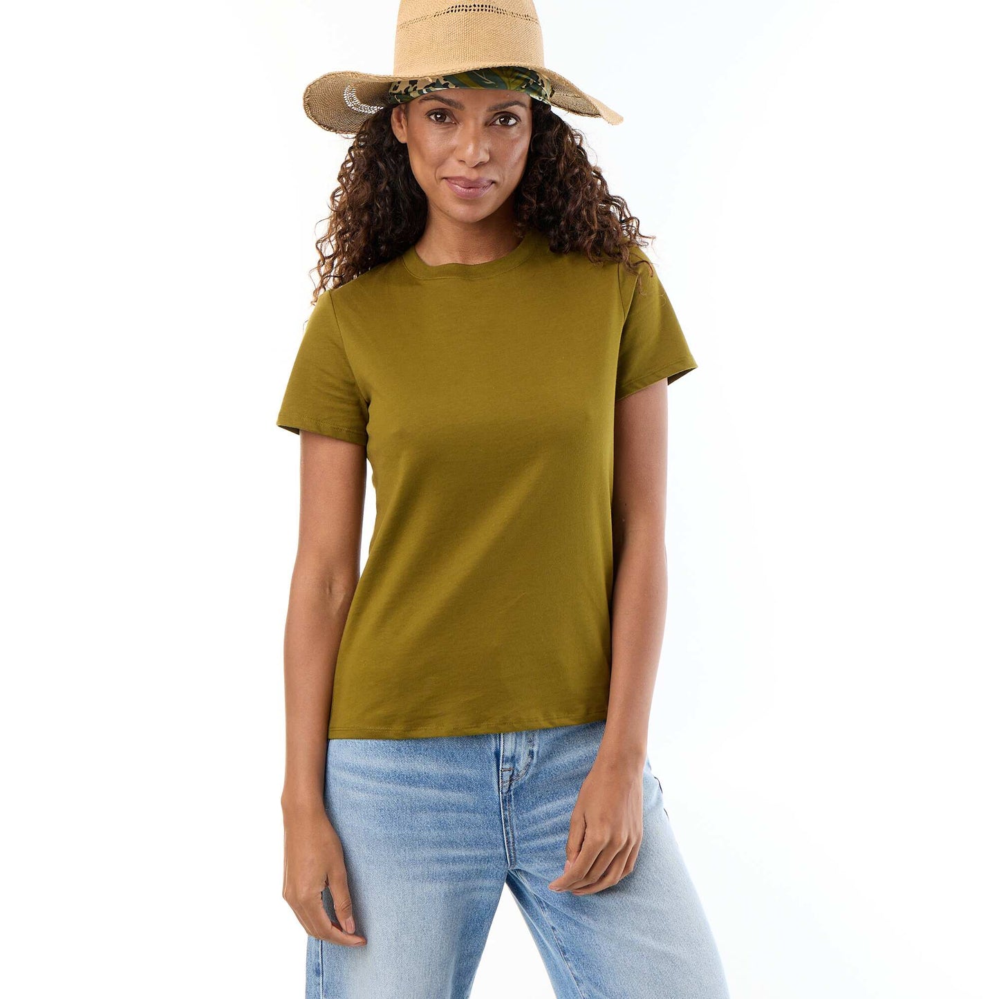 Short-sleeved jersey t-shirt GREEN