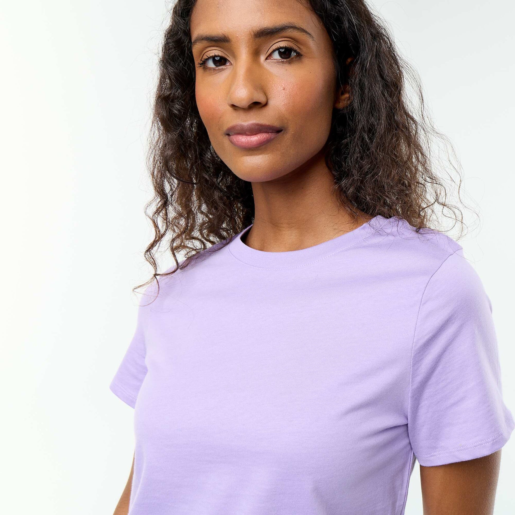 Short-sleeved jersey t-shirt PURPLE