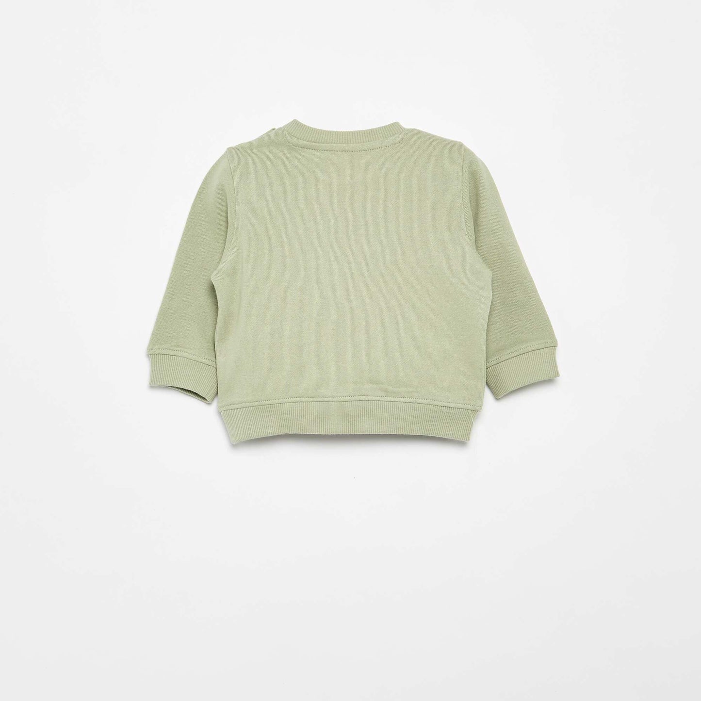 Printed Lightweight Fleece Sweatshirt GREEN