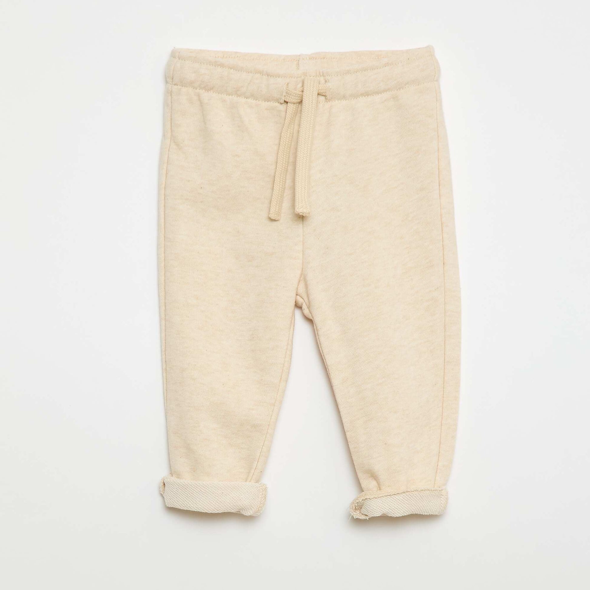 French Terry Jogger Pants BEIGE