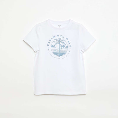 Slogan print t-shirt WHITE