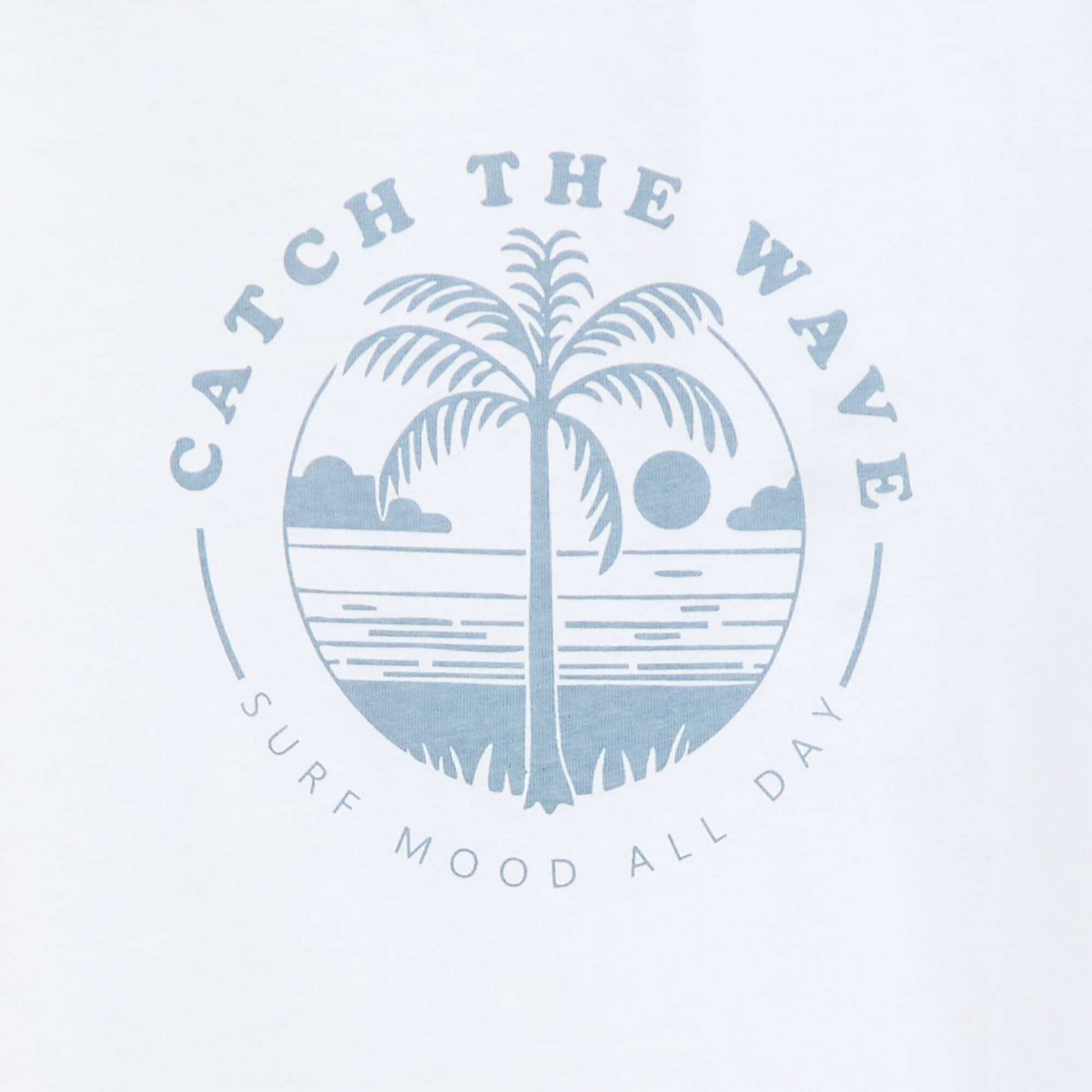 Slogan print t-shirt WHITE