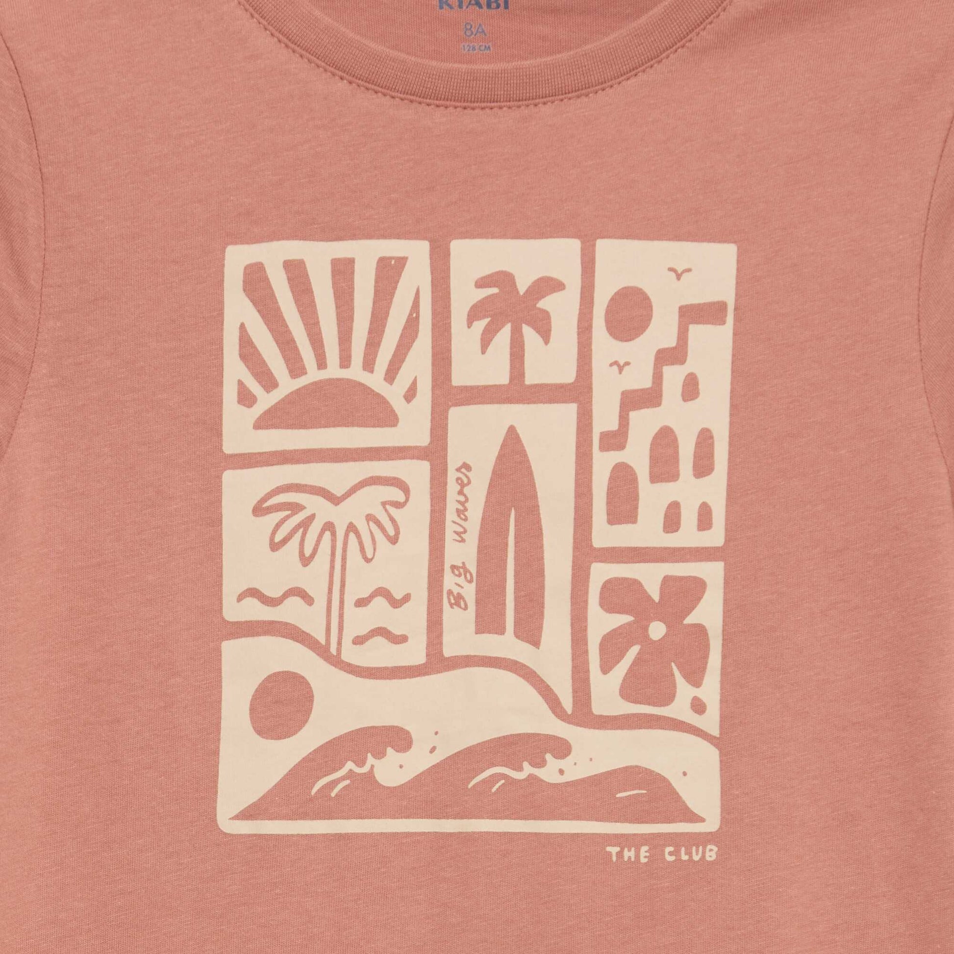Slogan print t-shirt RED