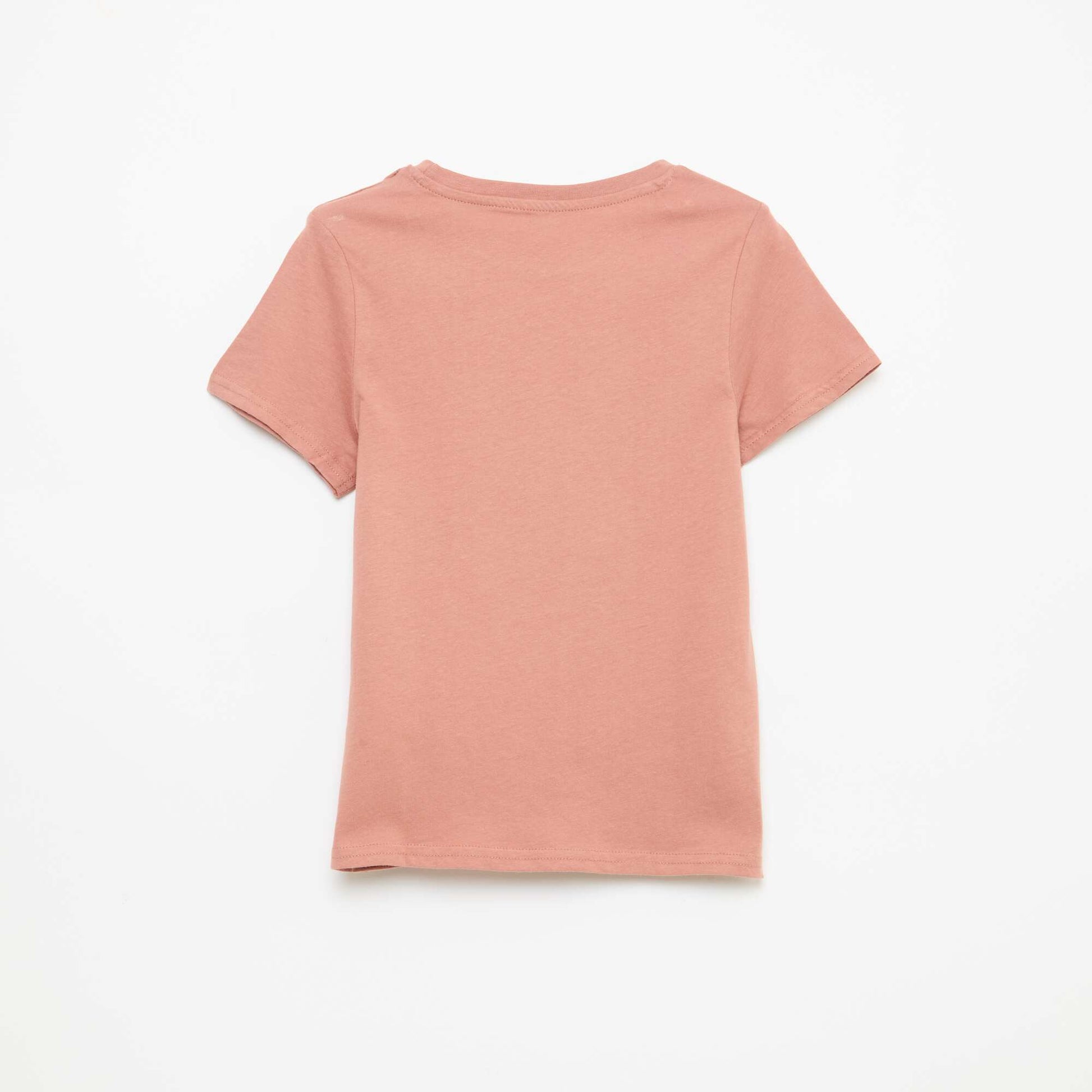 Slogan print t-shirt RED