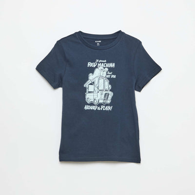 Slogan print t-shirt WHITE
