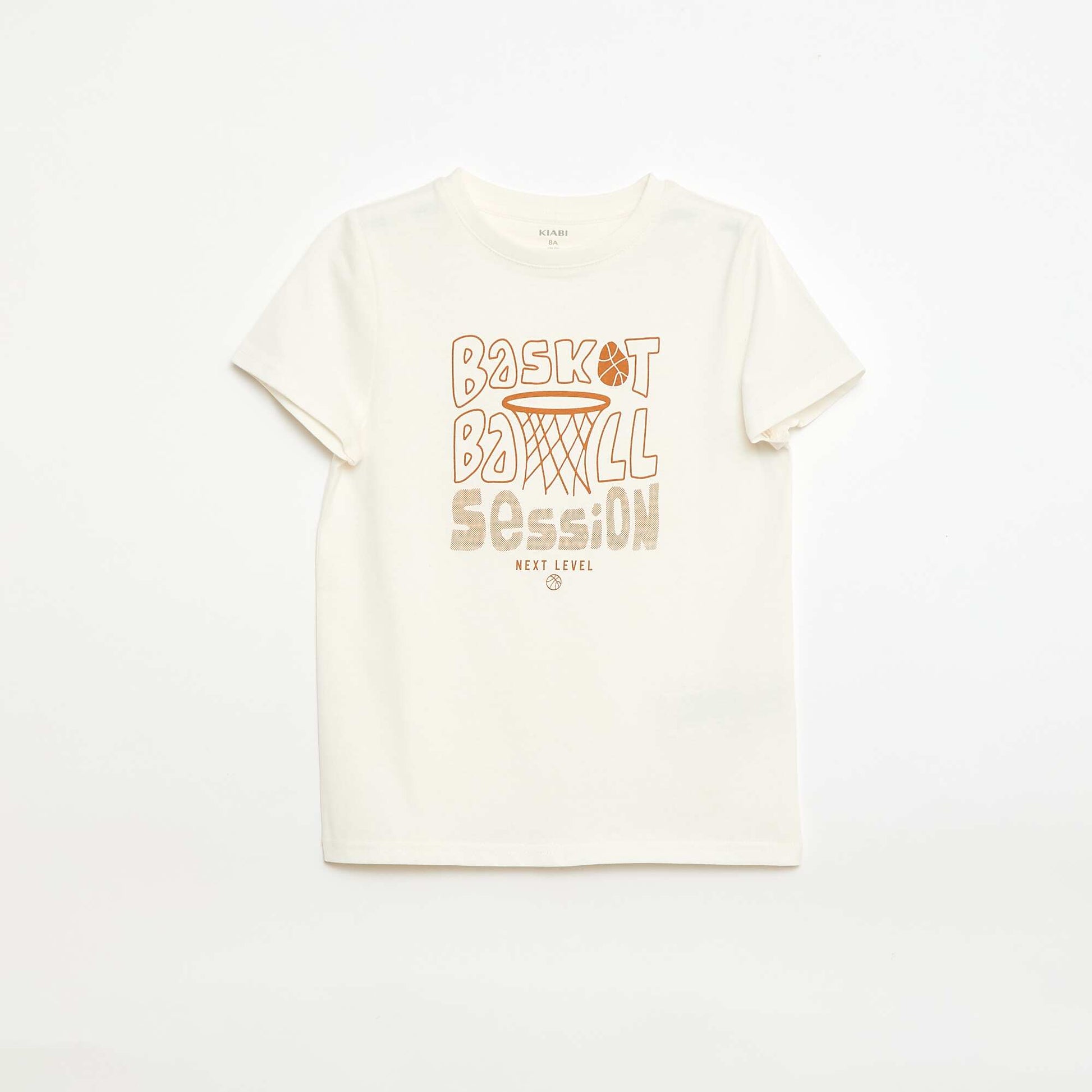 Slogan print t-shirt WHITE