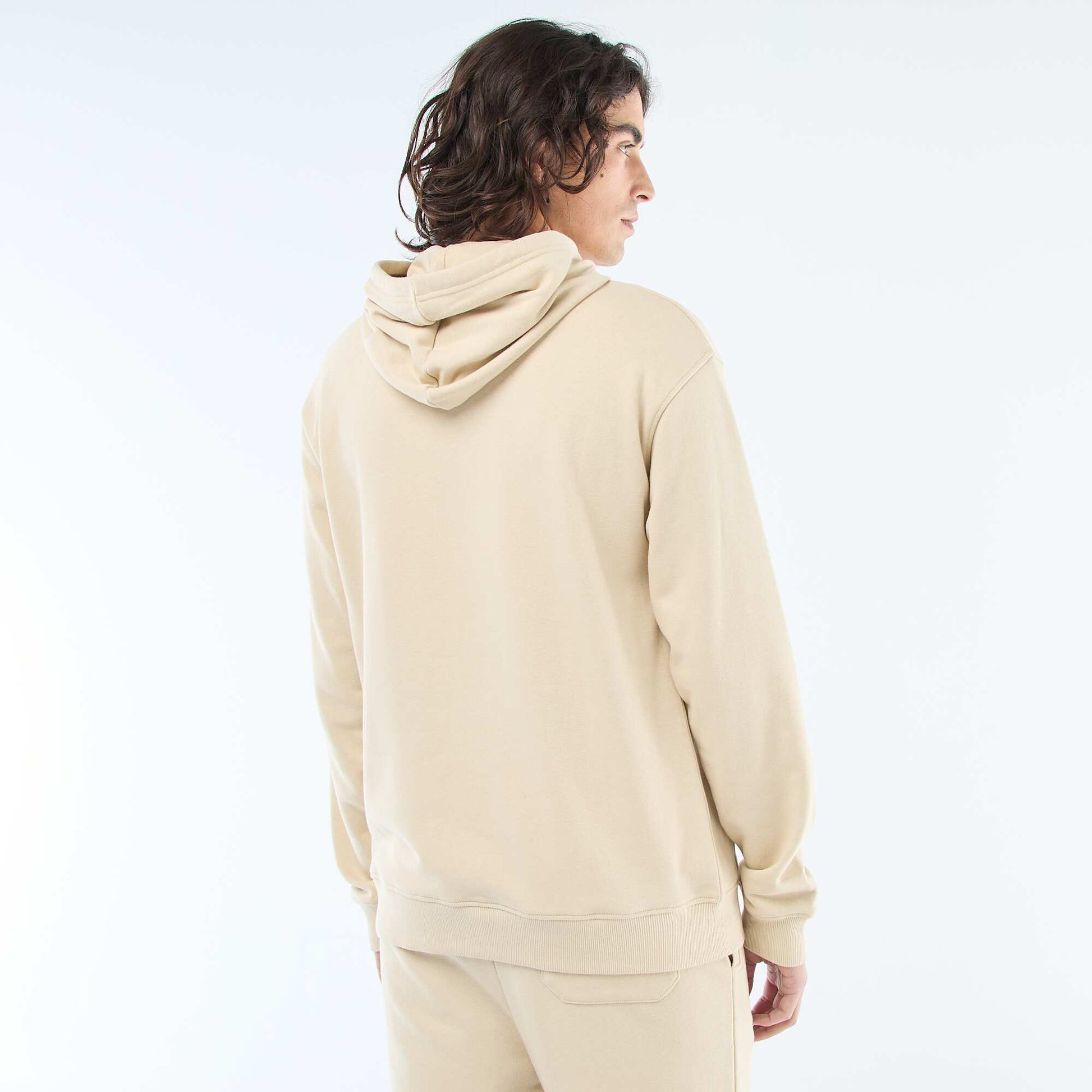 French Terry Hoodie BEIGE