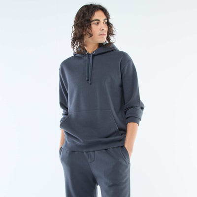 French Terry Hoodie BLUE