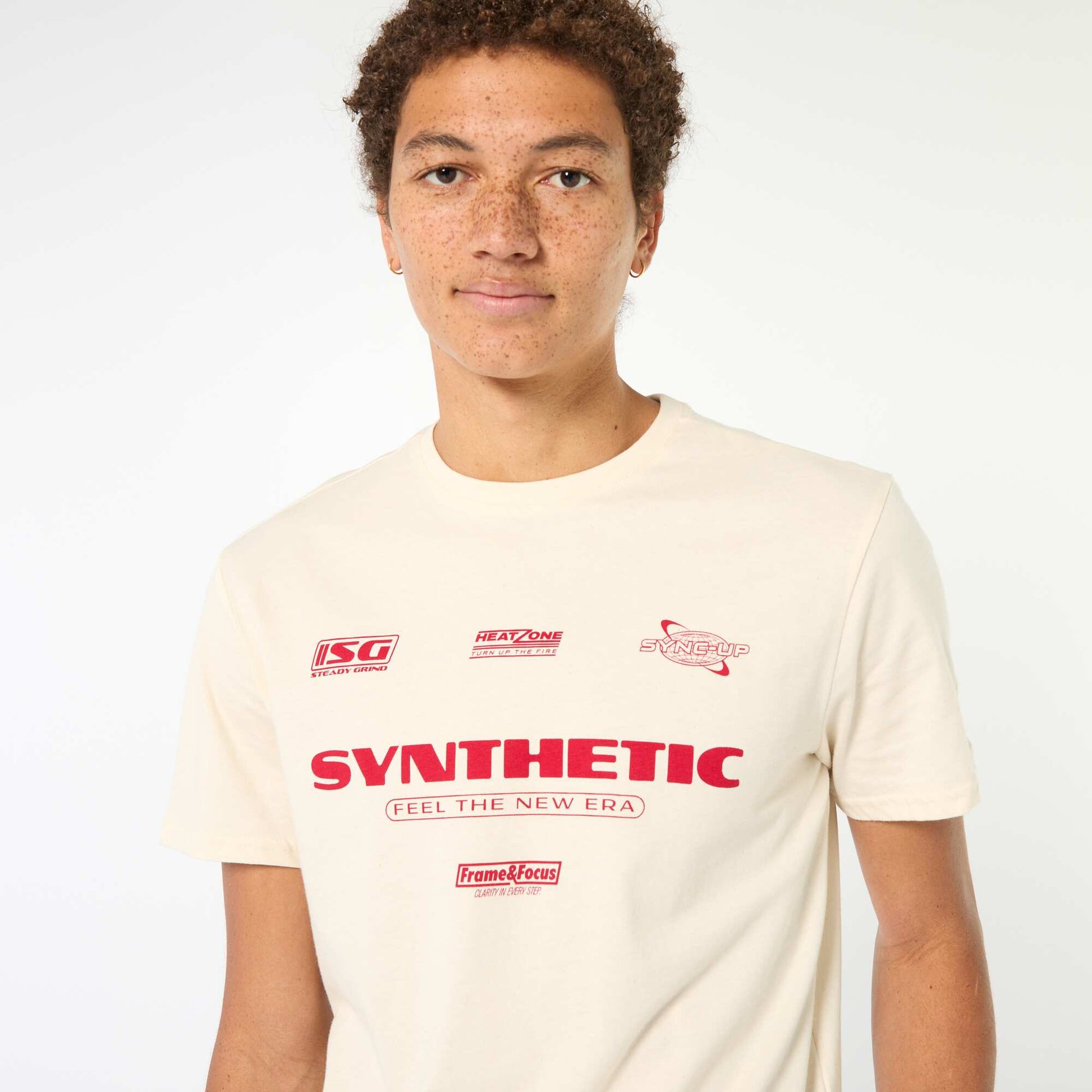 Printed Cotton T-Shirt WHITE