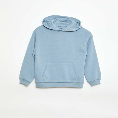 Loose Fit Hooded Sweatshirt BLUE