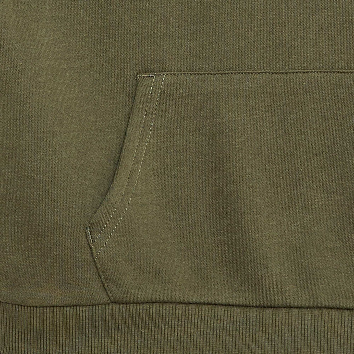 Loose Fit Hooded Sweatshirt GREEN
