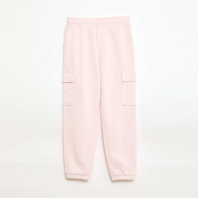 Cargo Joggers in French Terry PINK