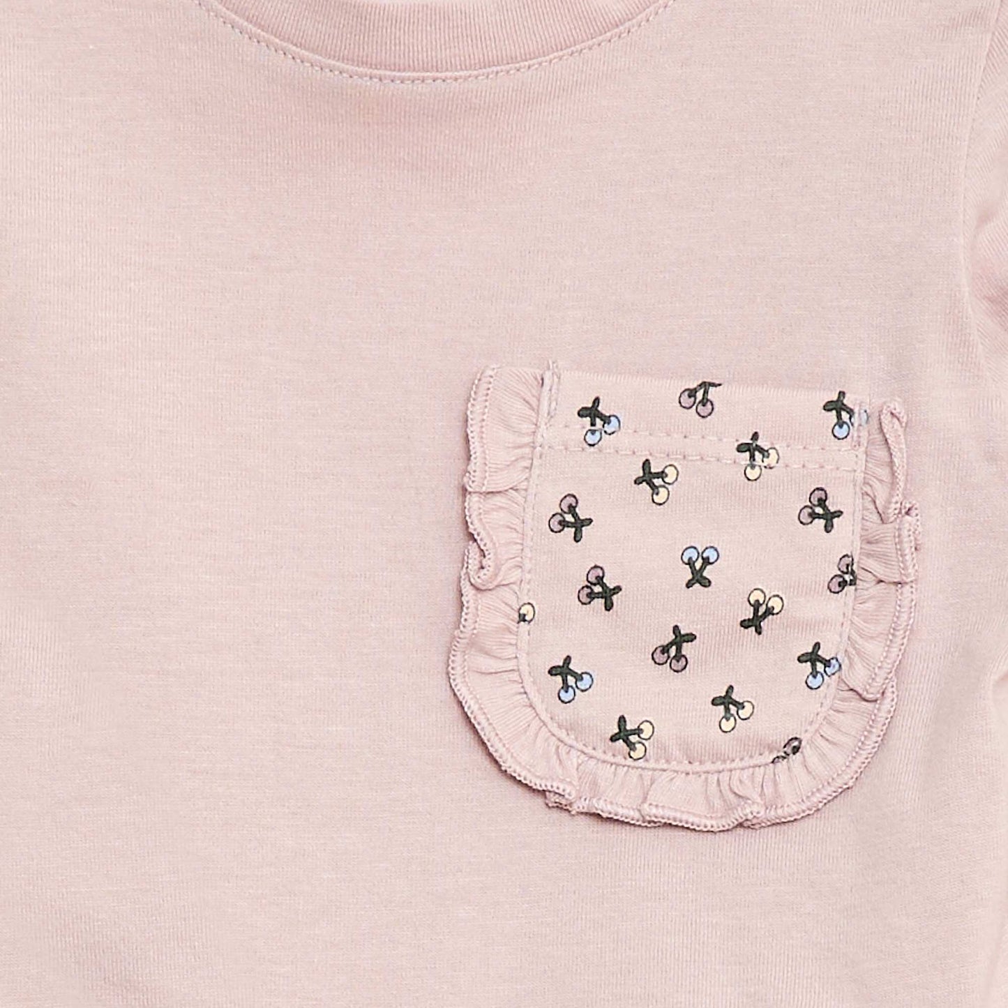 T-shirt with decorative pocket PURPLE
