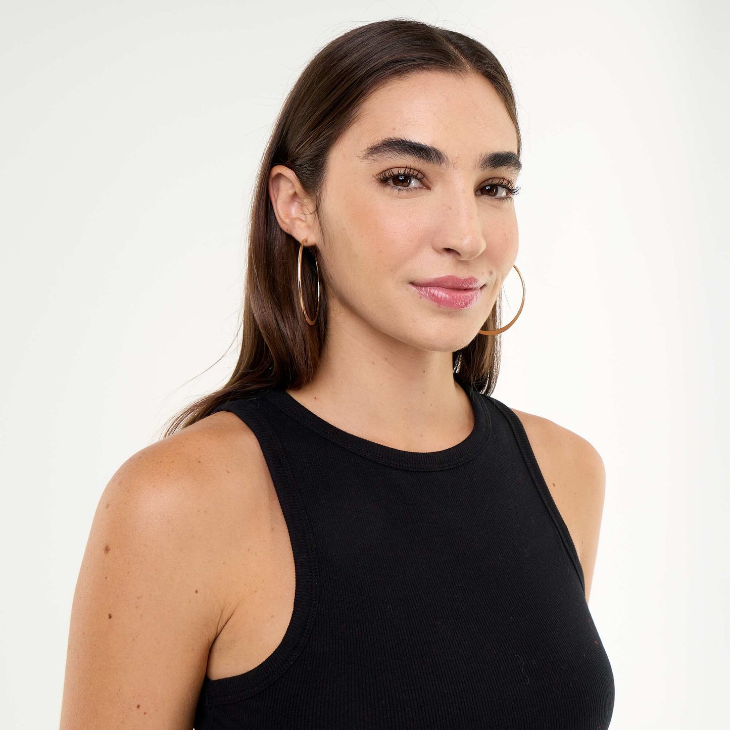 American Armhole Tank Top BLACK