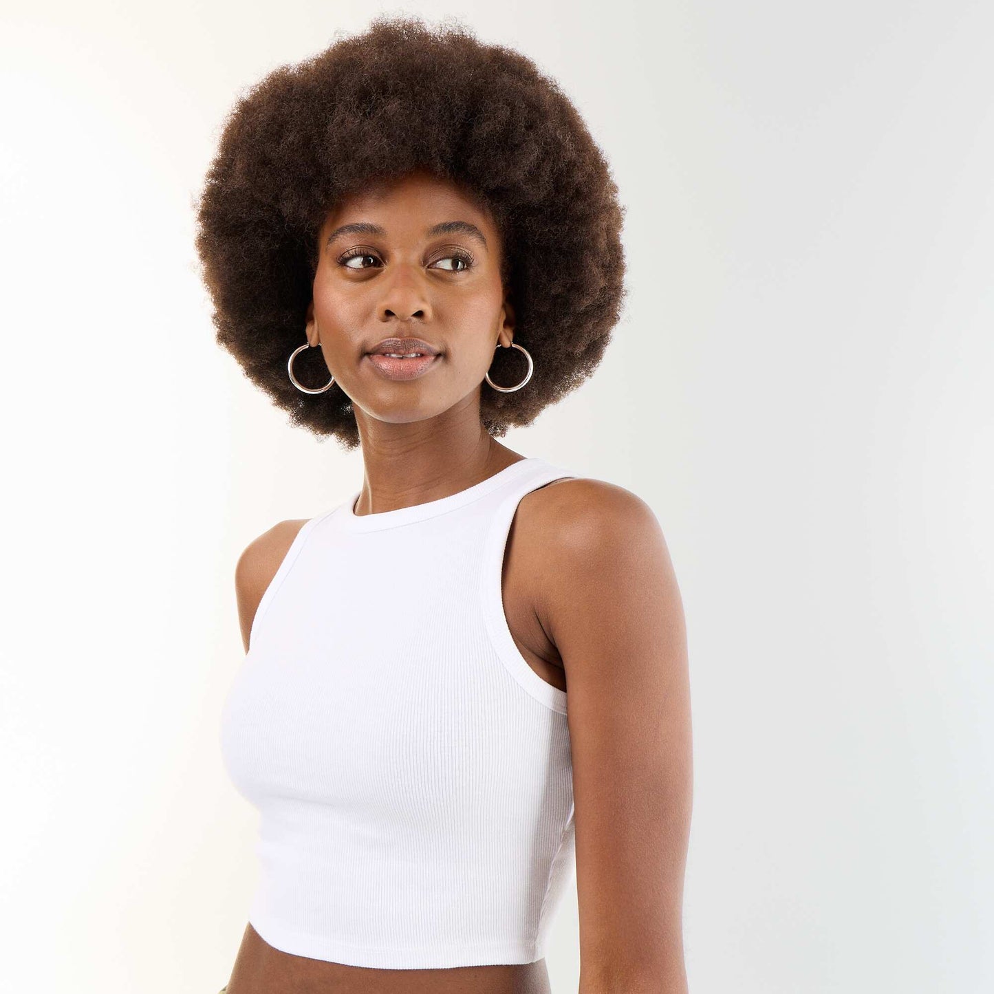 American Armhole Tank Top WHITE