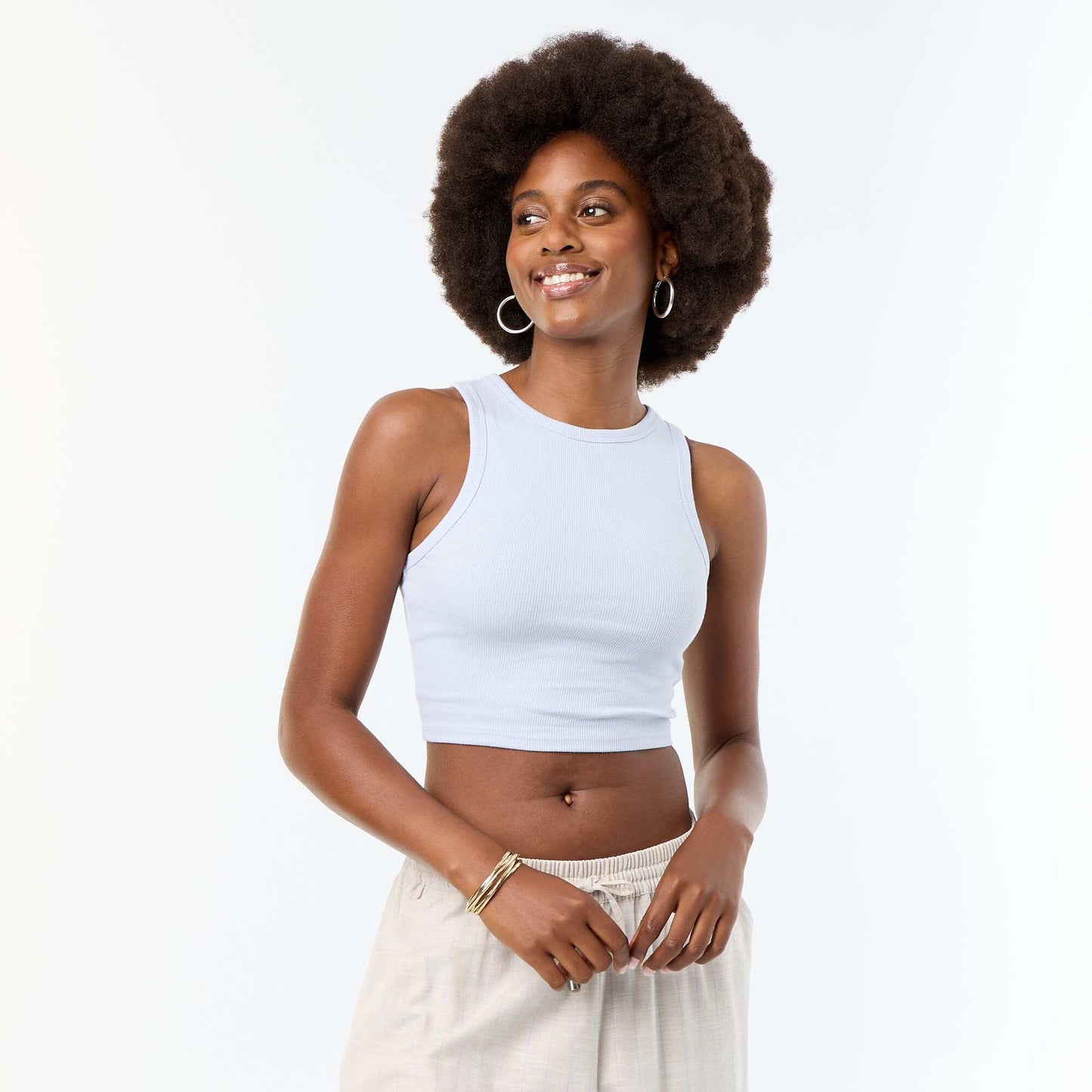 American Armhole Tank Top BLUE
