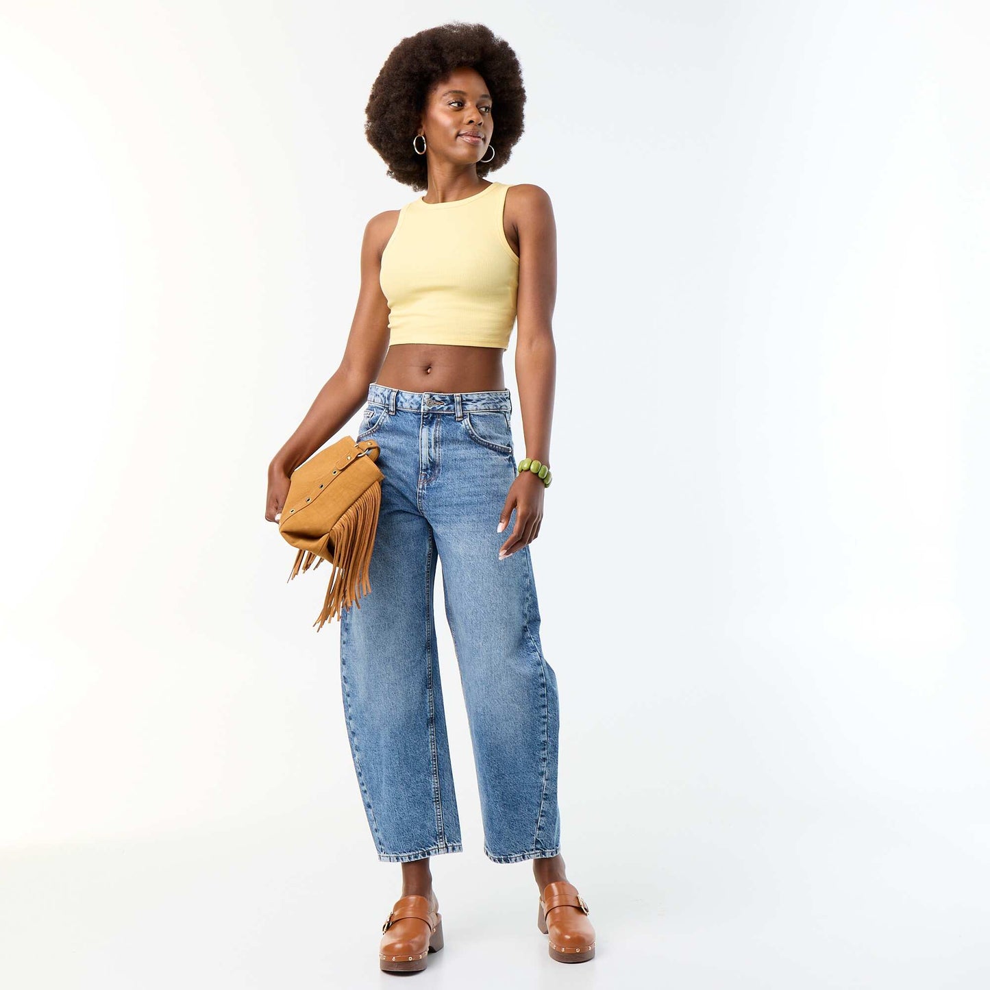 American Armhole Tank Top YELLOW