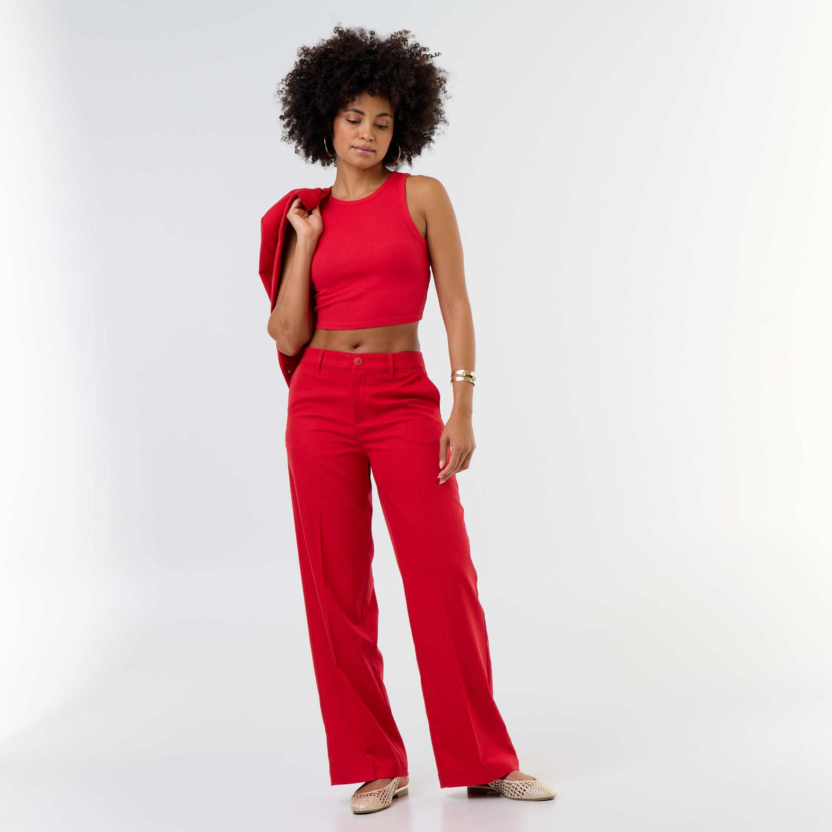 American Armhole Tank Top RED