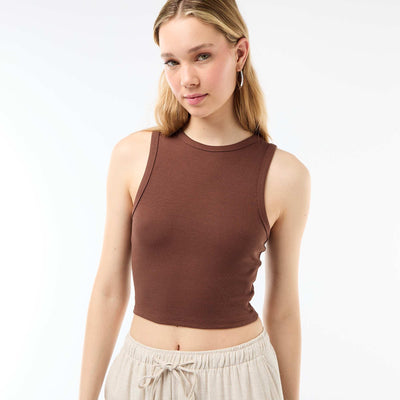 American Armhole Tank Top BROWN
