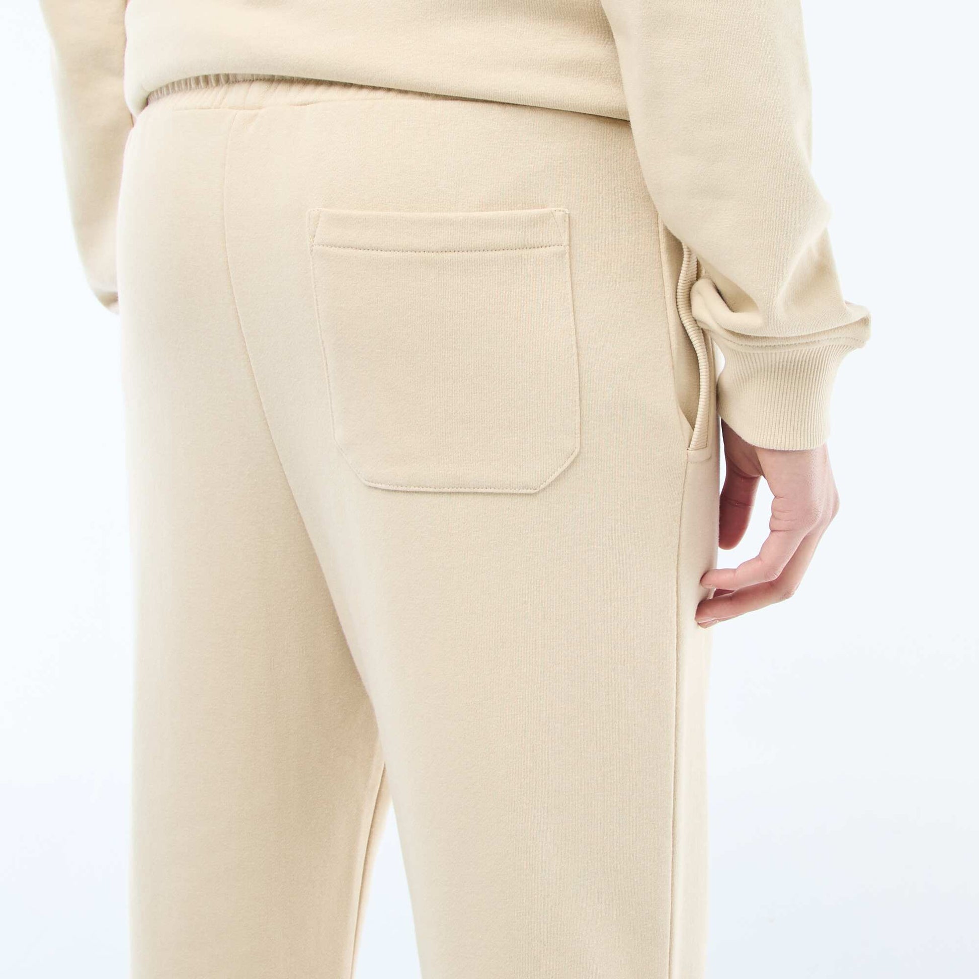Solid French Terry Joggers BEIGE