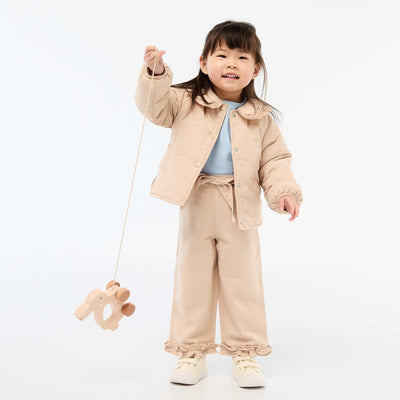 Mixed Linen Trousers BEIGE