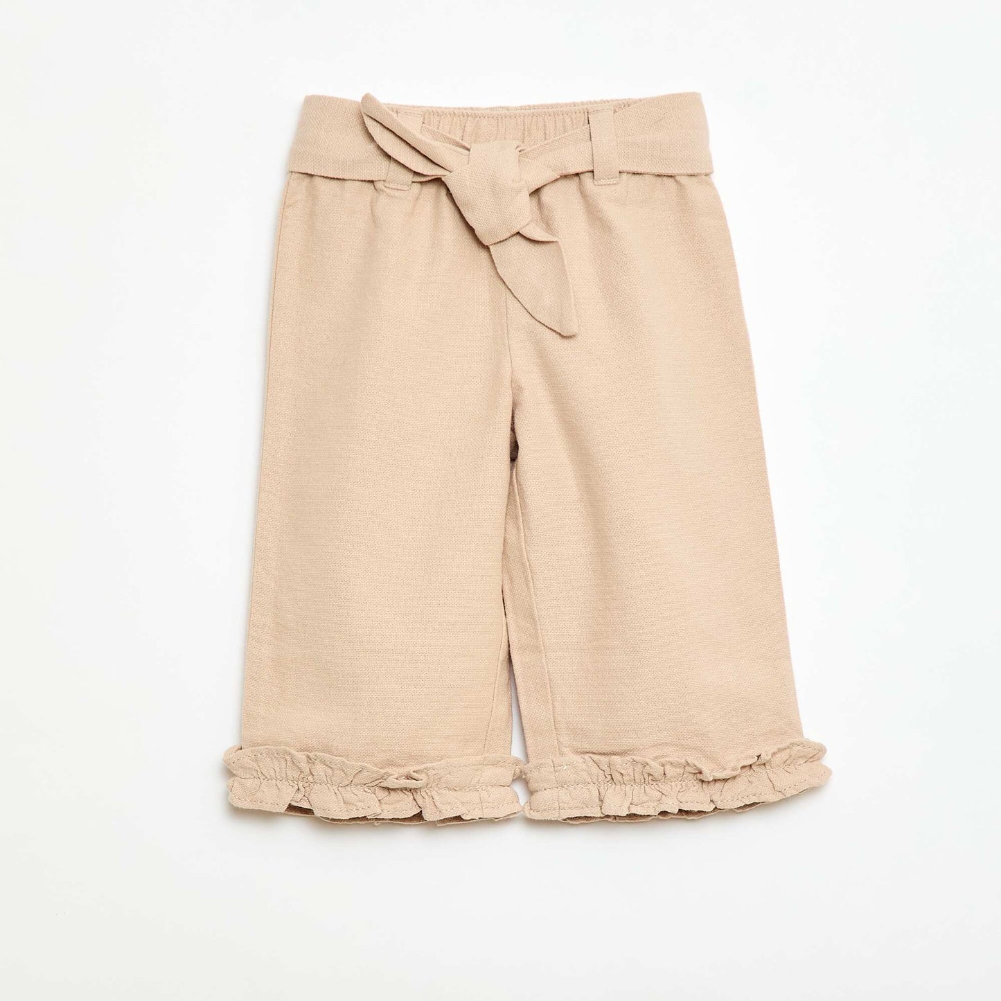 Mixed Linen Trousers BEIGE