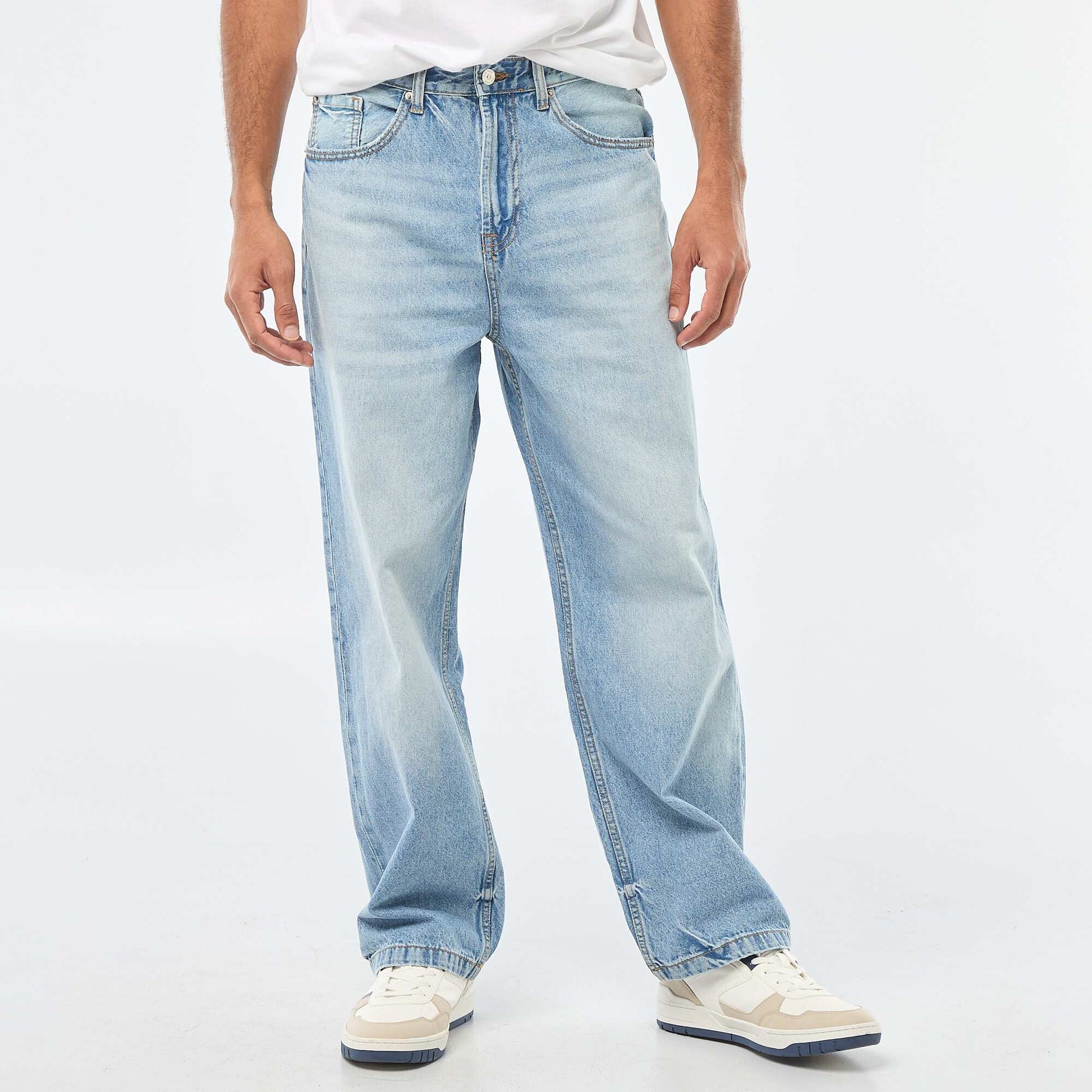 Wide Leg / Relaxed Fit 5-Pocket Jeans BLUE