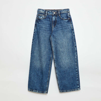 Solid Baggy 5-Pocket Jeans BLUE